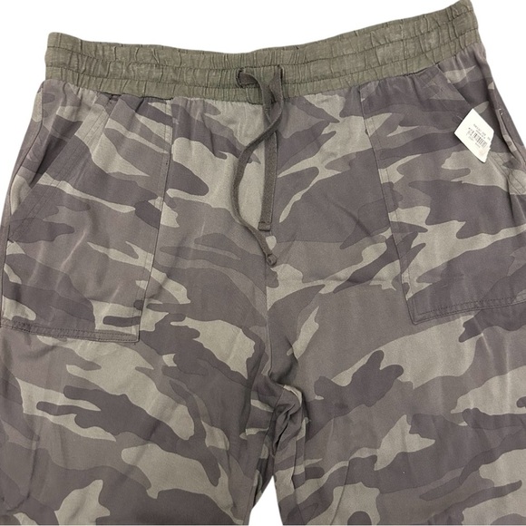 NWT SPLENDID Camo Jogger Pants military army elastic drawstring waist comfort - Picture 5 of 11